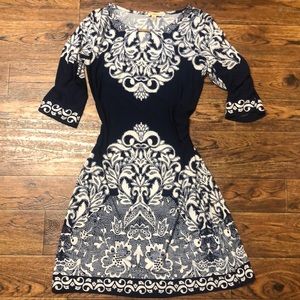 Navy Boho Dress